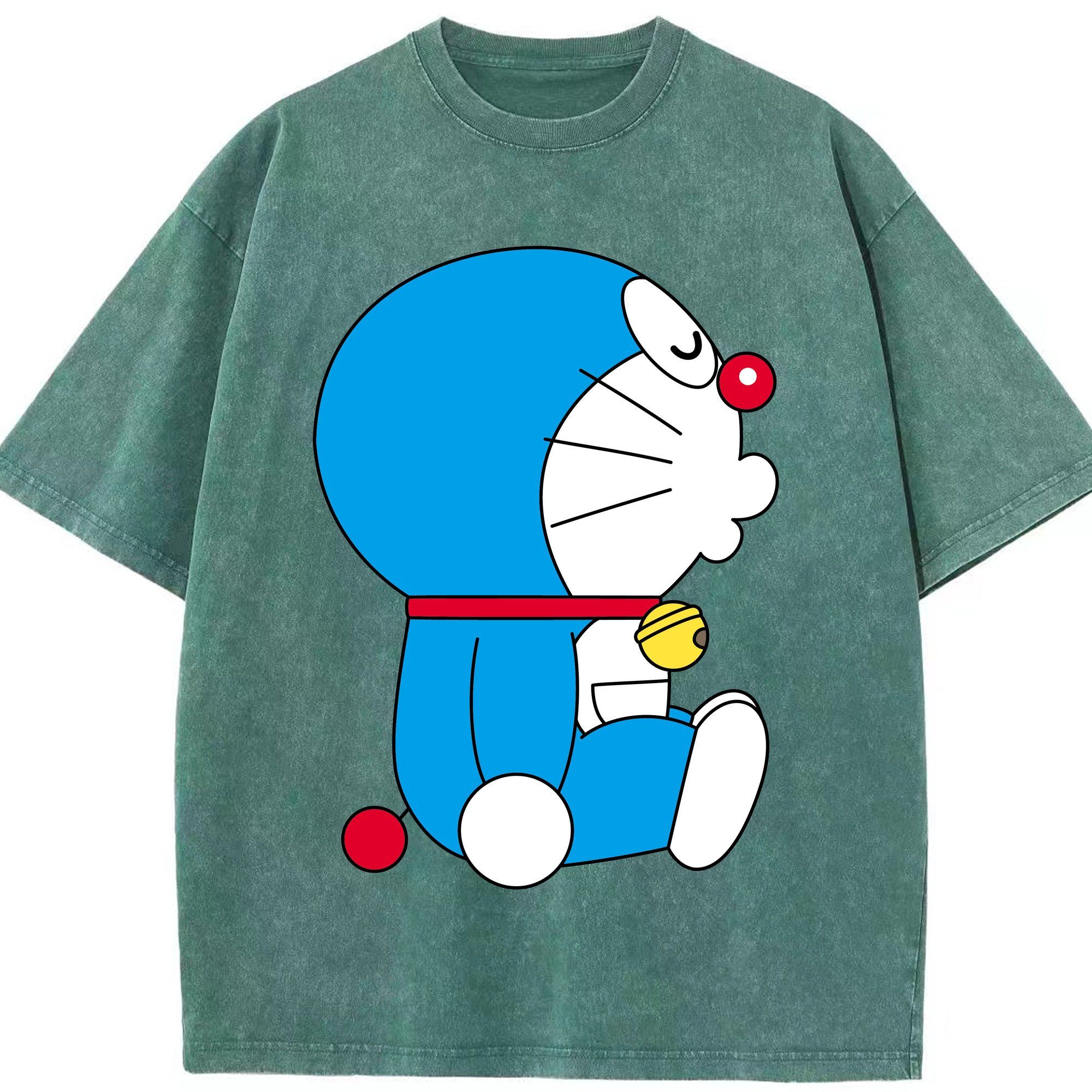 （画像用） ドラえもん Doraemon 綿100% ヴィンテージ風 半袖Tシャツ（フロントプリント）